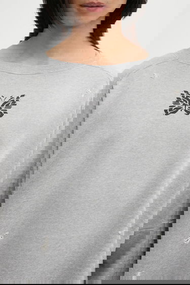 Sweatshirt Needles Needles Deconstructed Sweatshirt Grå | RW336, 3