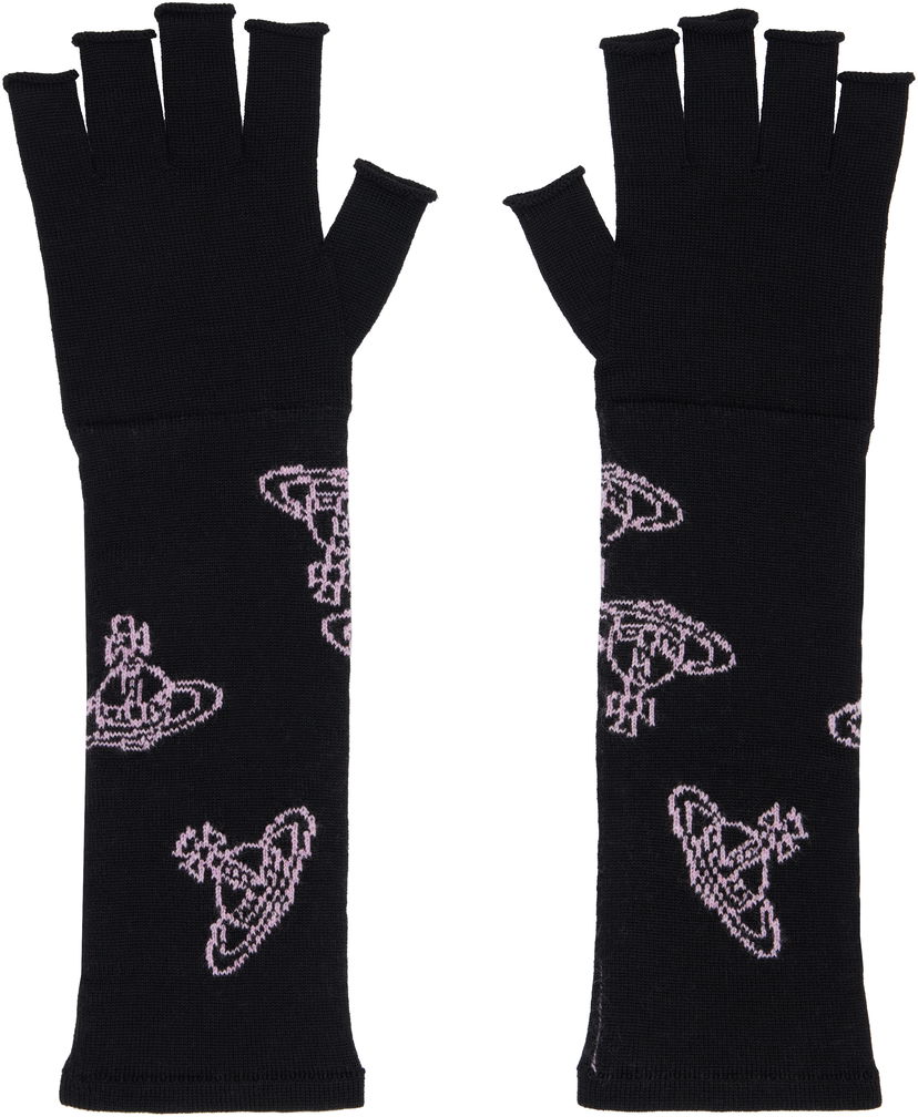Handskar Vivienne Westwood Fingerless Long Gloves Svart | 8202002S-K004F-