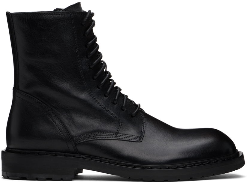 Kläder Ann Demeulemeester Ann Demeulemeester Danny Leather Boots Svart | 2201-M-C01-380-099
