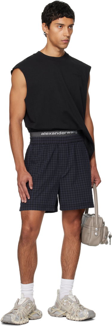 Linne Alexander Wang Alexander Wang Muscle Tank Top Mörkblå | 6CC3251105, 4