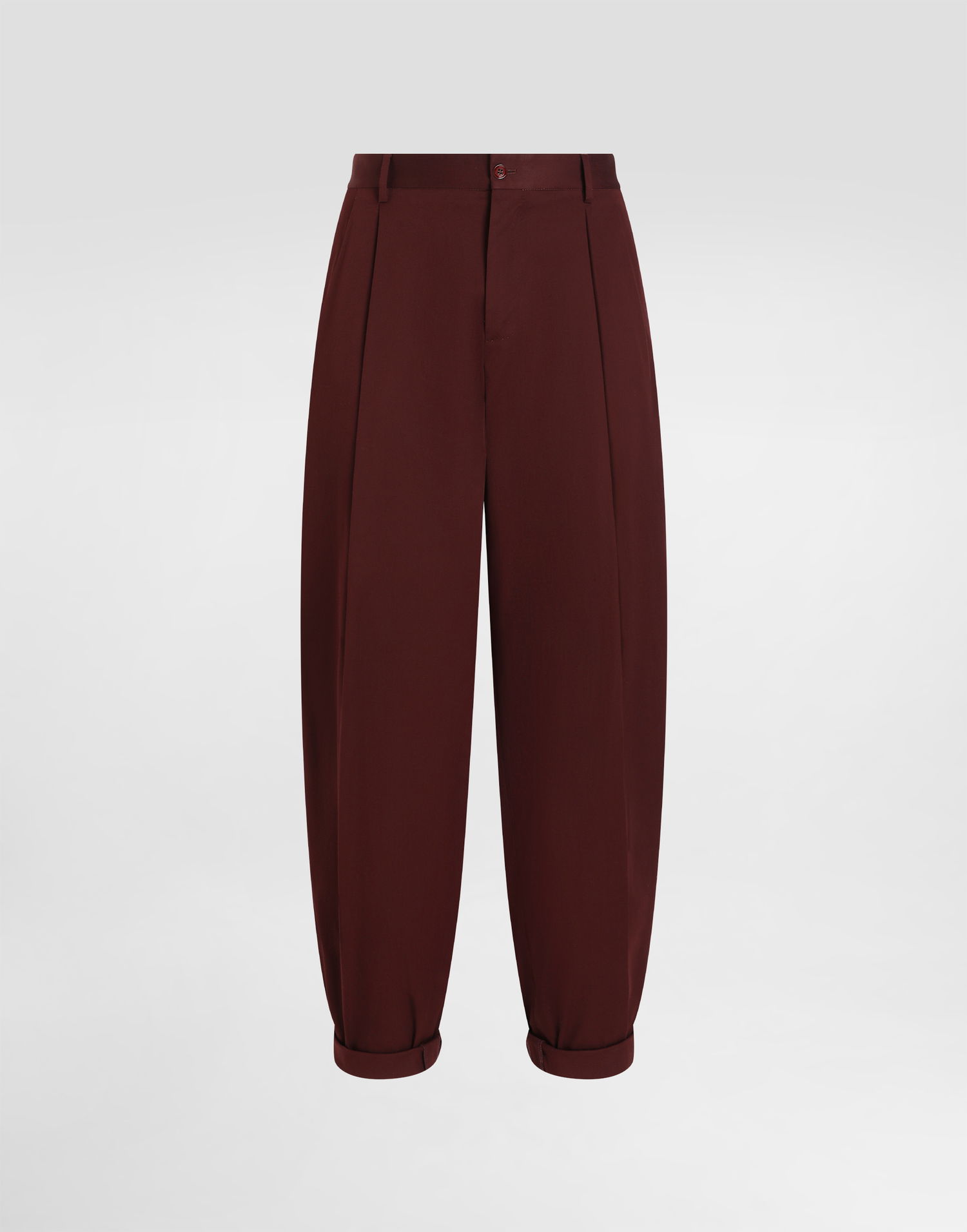 Byxor Dolce & Gabbana Dolce & Gabbana Cotton Gabardine Pants With Double Darts Bourgogne | GP10DTFUFNVM5039_1, 0