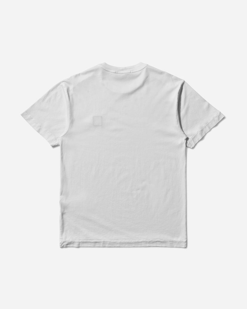 T-shirt Stone Island Garment Dyed Logo Tee Vit | K2S15-2100027-S0013 V0001