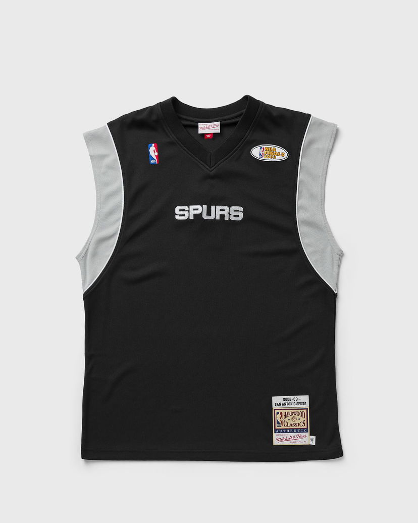 Jersey Mitchell & Ness NBA Authentic Shooting Shirt San Antonio Spurs 2002-03 Svart | ASSH4938-SAS02PPPBLCK