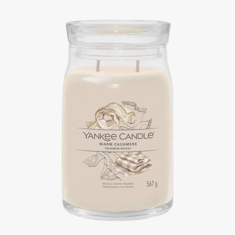 Ljus Yankee Candle Large Jar Candle Warm Cashmere 2 Wicks Beige | 40369