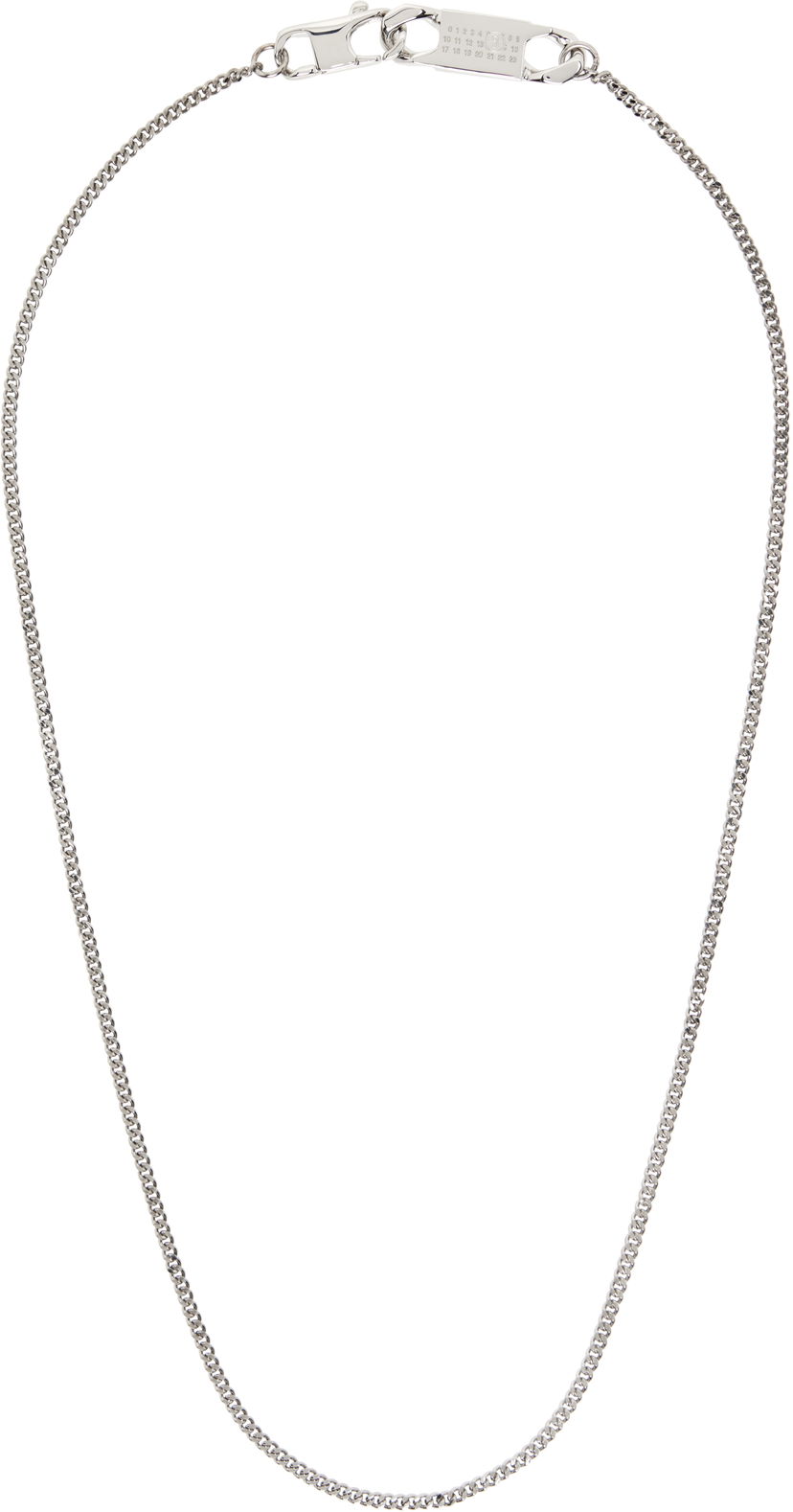 Halsband Maison Margiela MM6 Maison Margiela Silver Mixed Chain Necklace Metallisk | SM6UU0081 P8371