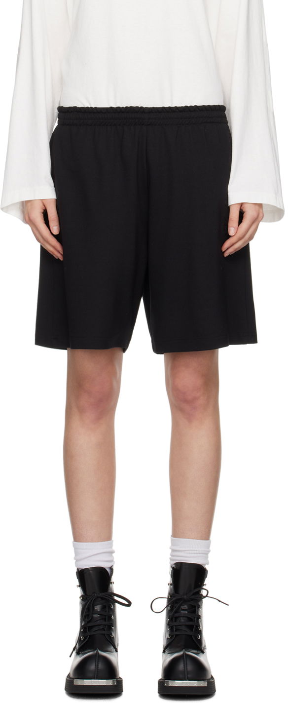 Shorts Maison Margiela MM6 Embroidered Shorts Svart | S52MU0118 S22600
