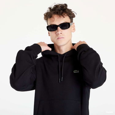 Sweatshirt Lacoste Organic Cotton Hooded Sweatshirt Svart | SH9623-031, 4