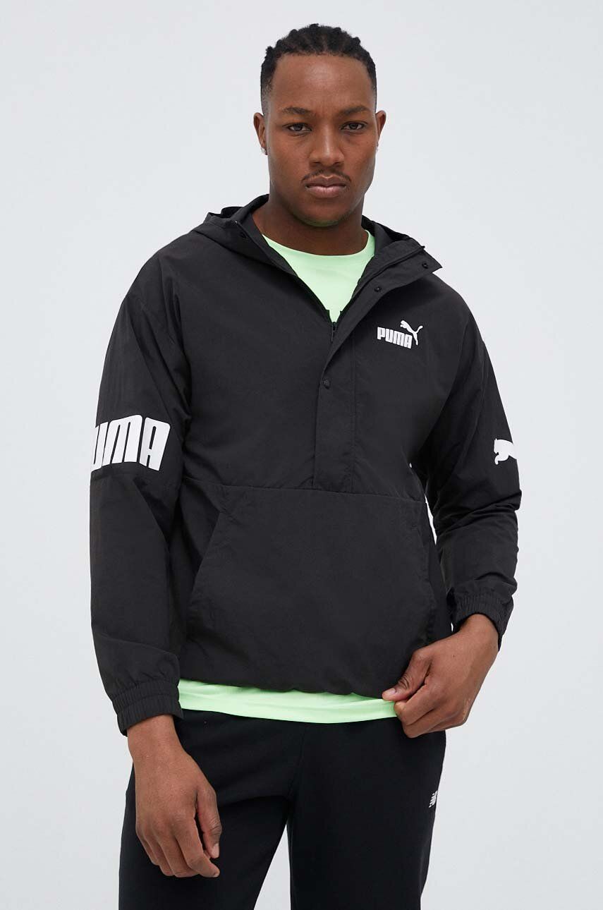 Vindjacka Puma Black Anorak Jacket Svart | 673247, 0