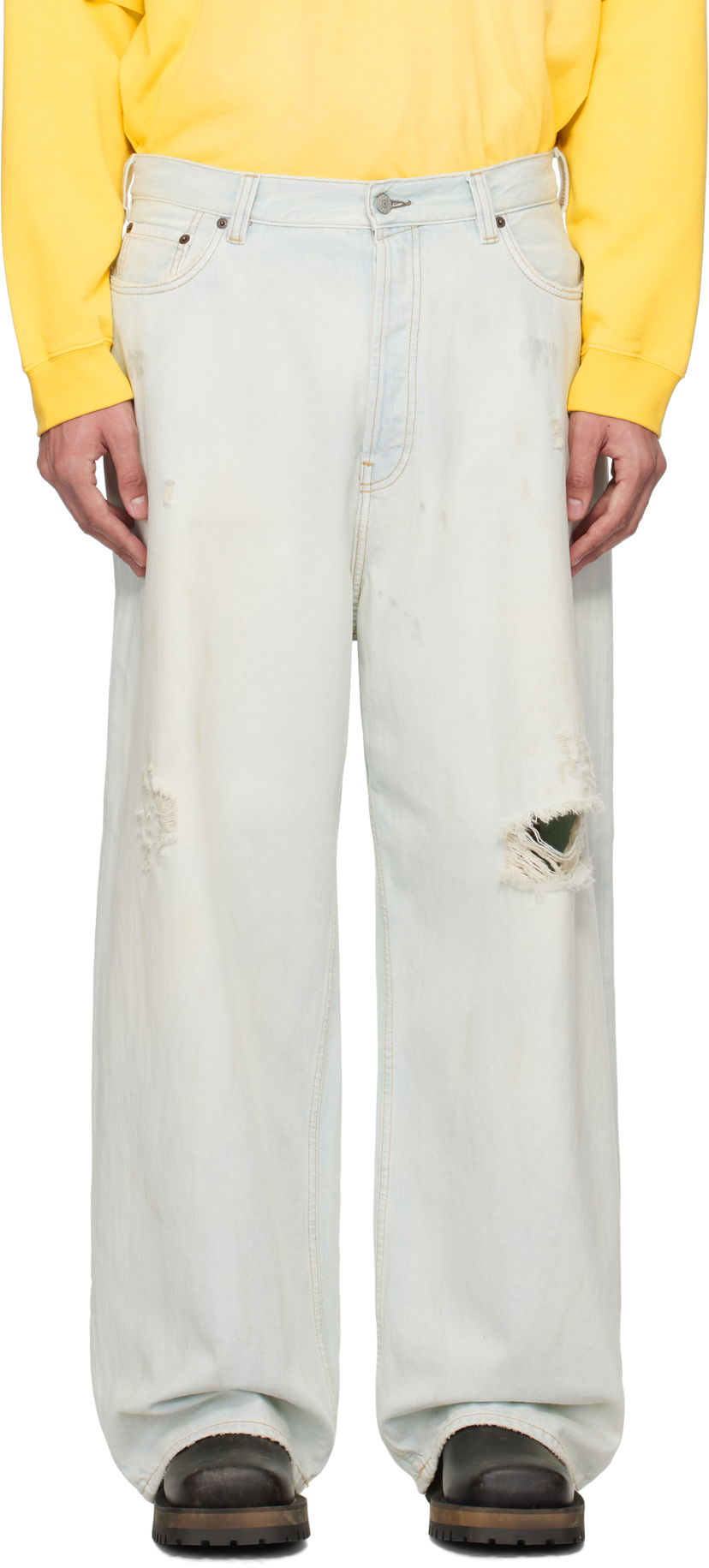 Jeans Acne Studios Acne Studios Super Baggy Fit 2023M Jeans Blå | B00388-