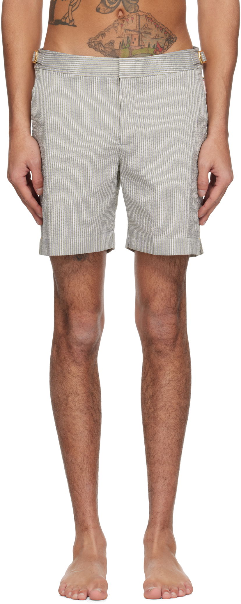 Badkläder Orlebar Brown Orlebar Brown Bulldog Swim Shorts Grå | 280446
