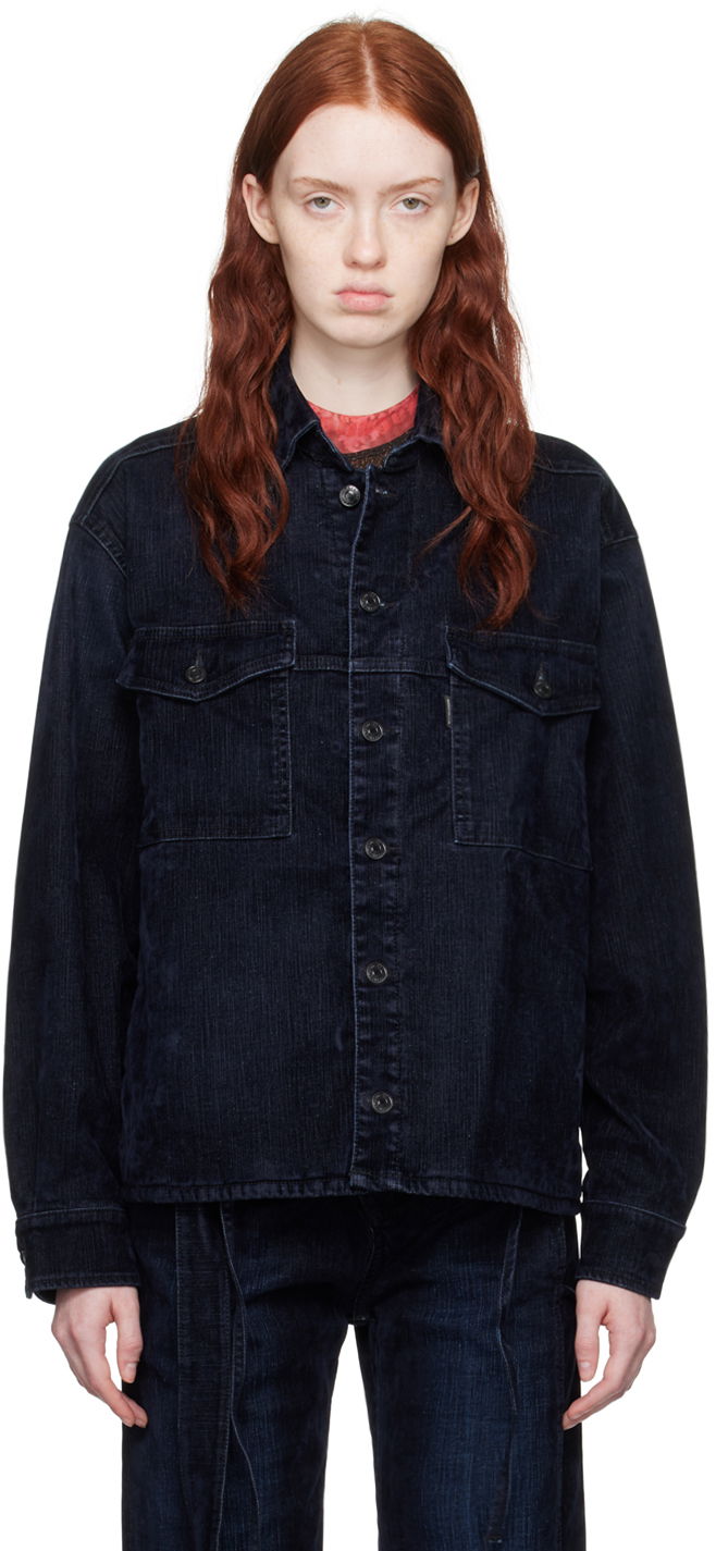 Jacka Ottolinger Ottolinger Oversized Denim Jacket Mörkblå | 1700410