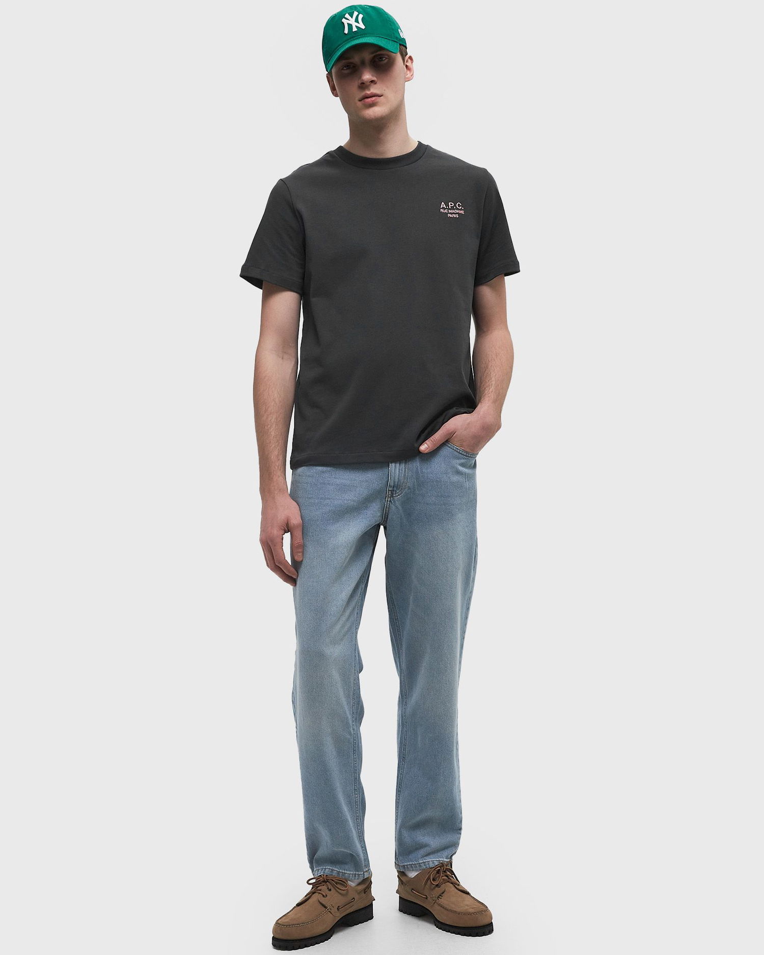 T-shirt A.P.C. A.P.C. Standard Rue Madame GOTS Tee Svart | COHBU-M26388-LLF, 1