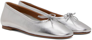 Kläder Aeyde Aeyde Delfina Ballerina Flats Metallisk | A11-FL-MNLR08FL17-SS24-920-051, 3