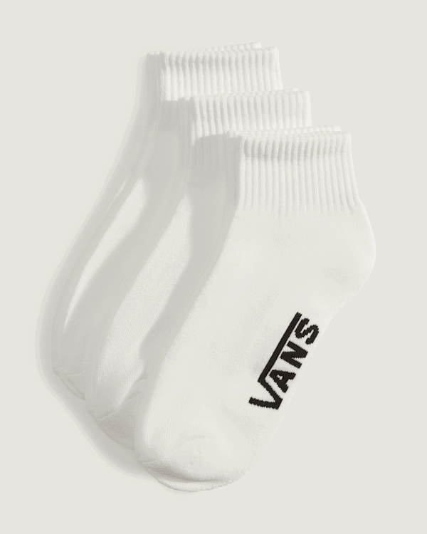 Strumpor Vans Vans Classic Quarter Crew Socks (3 Pairs), Size M Vit | VN000QBXWHT, 0