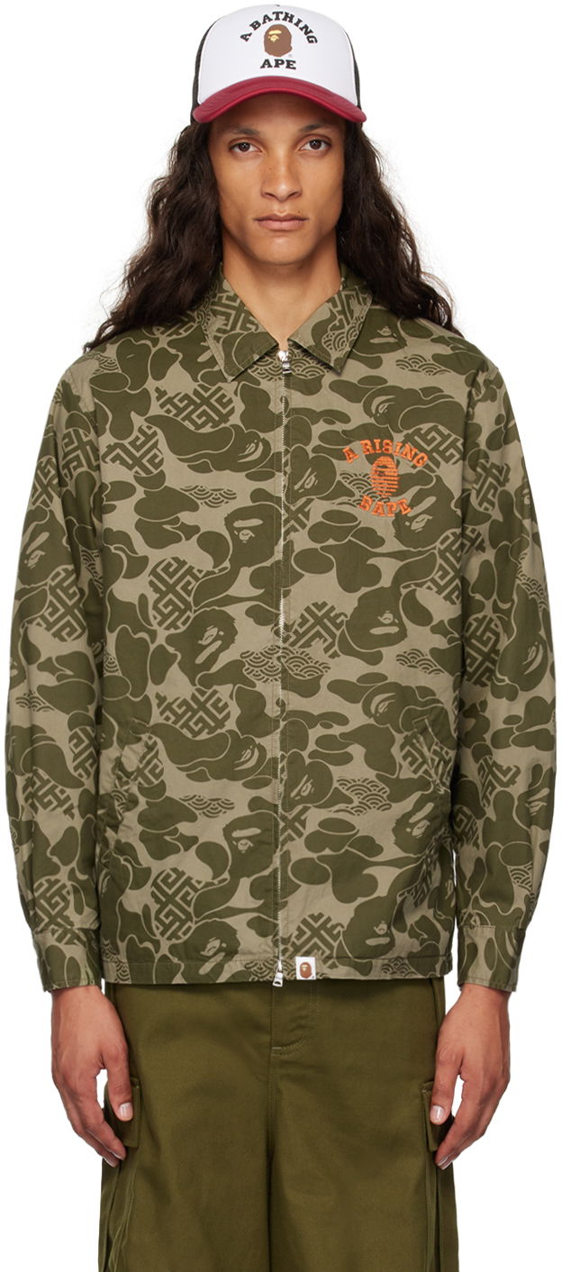 Jacka BAPE BAPE Khaki Asia Camo Jacket Grön | 001LJK201004M