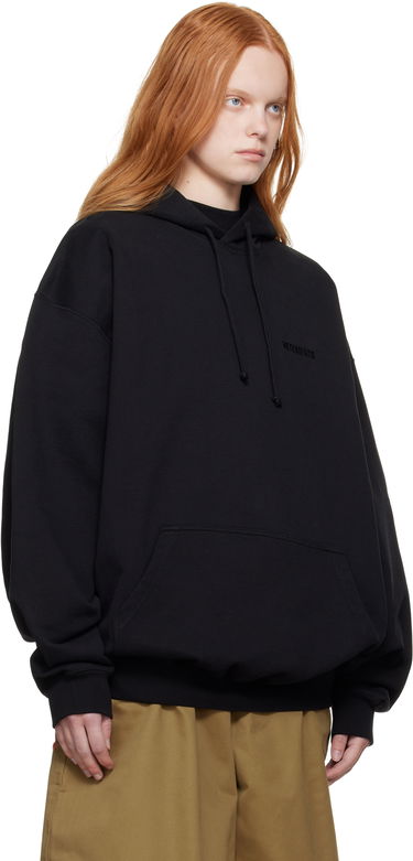 Sweatshirt VETEMENTS Vetements Logo Oversized Hoodie Svart | UH76HD100B, 1