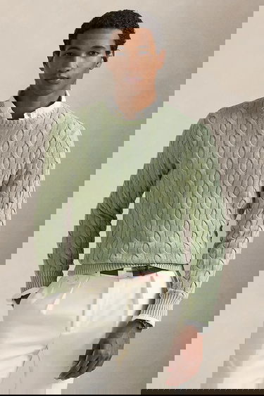 Sweater Polo by Ralph Lauren Polo Ralph Lauren Cable Knit Pullover Sweater Grön | 710965867, 0