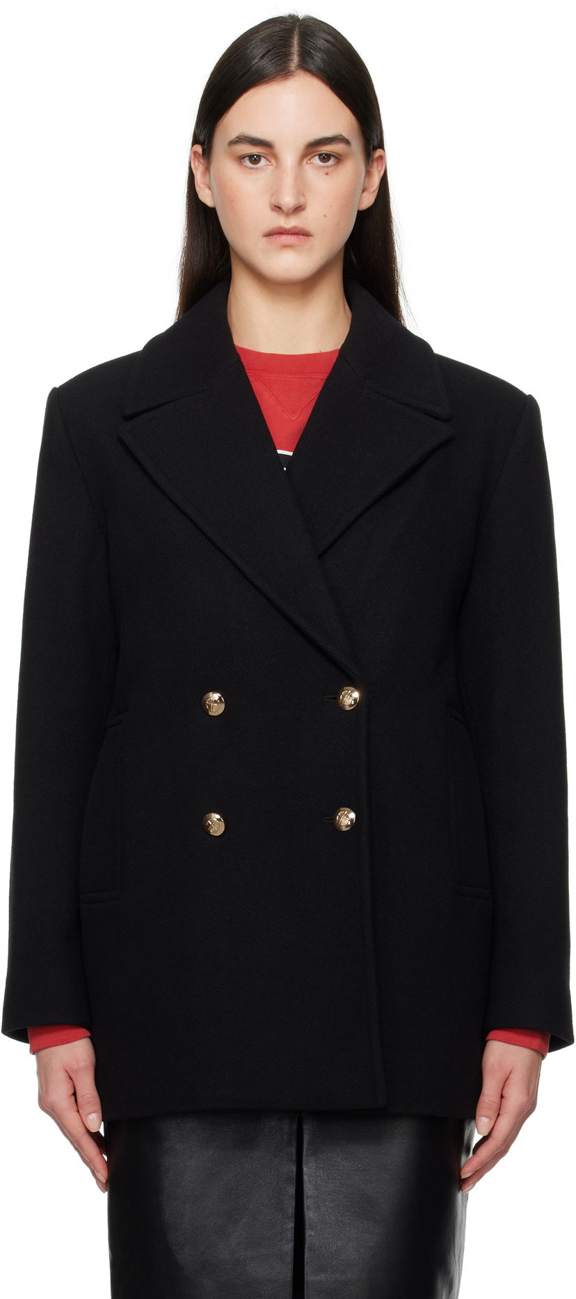 Rockar Anine Bing Anine Bing Glenn Peacoat Svart | A-01-10453-BLK1