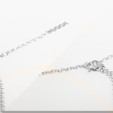 Halsband BILLIONAIRE BOYS CLUB Icecream Running Dog Chain Necklace Metallisk | IC25272 Silver/ Red, 2