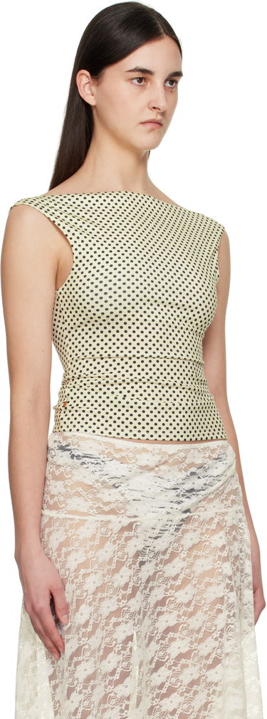 Linne Miaou Miaou Lani Polka Dot Top Gul | 7114SVISBNP, 1
