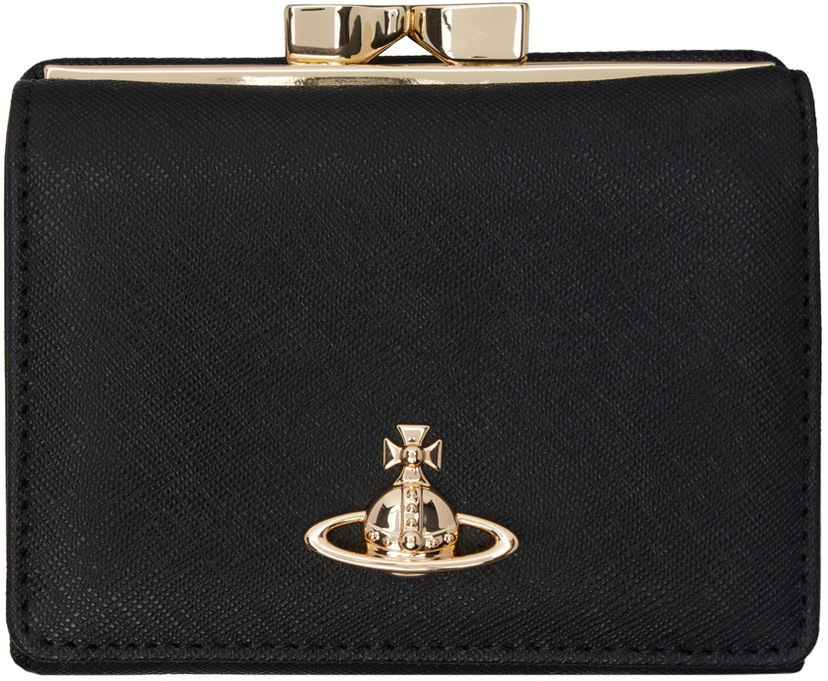 Plånbok Vivienne Westwood Black Small Frame Wallet Svart | 5115002MW-L001N-