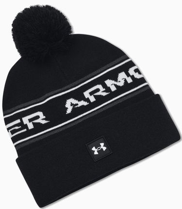 Mössa Under Armour Halftime Pom Beanie Svart | 1379985-001, 0