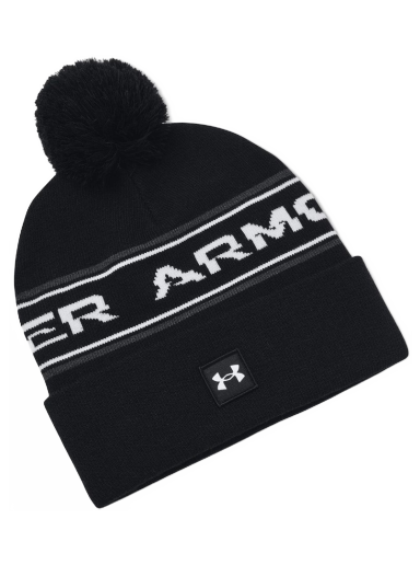 Mössa Under Armour Halftime Pom Beanie Svart | 1379985-001