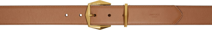 Bälten Jimmy Choo Jimmy Choo Diamond Buckle Belt Brun | DIAMOND BUCKLE BLT
