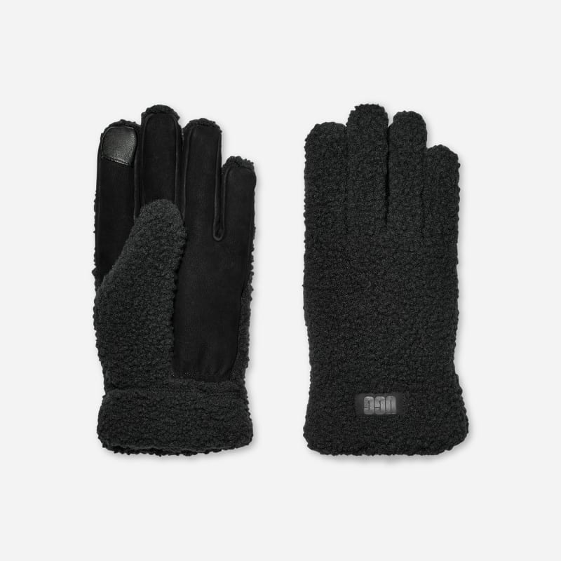 Handskar UGG Polyester Fleece Gloves Svart | 101066-BLK, 1