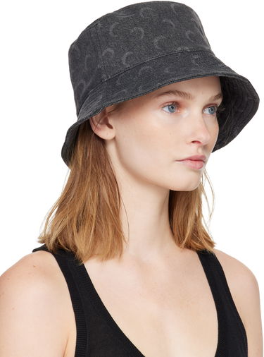 Hatt Marine Serre Marine Serre Moon Laser Denim Bucket Hat Svart | UHG030ACDEN0006, 1