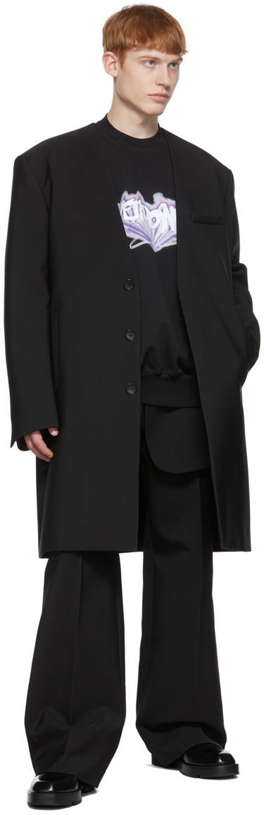 Sweatshirt We11done Sweatshirt Svart | WD-TS1-22-684-U-BK, 3