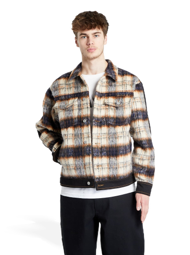 Jacka Pleasures Mental Trucker Jacket Rosa | P23W027 BLACK