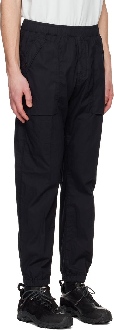 Cargo byxor Stone Island Stone Island Stretch Cotton Tela Paracadute Sweatpants Svart | K1S15 3100017 S0003, 1