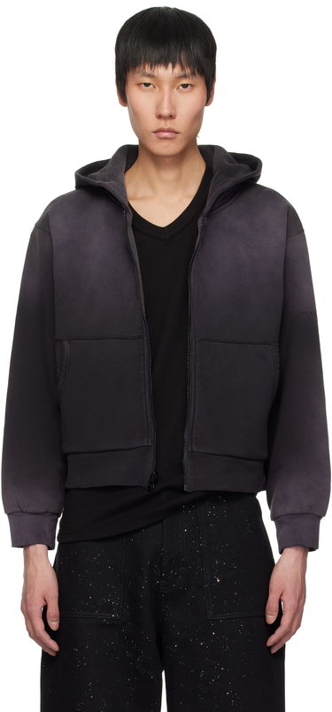Sweatshirt 1017 ALYX 9SM Alyx Garment Dyed Reversible Zip Up Hoodie Svart | AAMSW0241FA01, 0