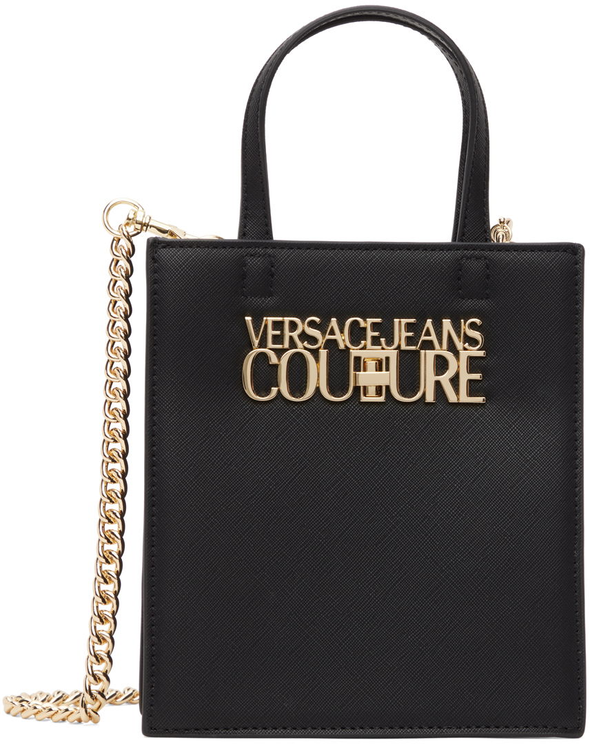 Tygpåse Versace Jeans Couture Logo Tote Svart | E75VA4BL7_EZS467, 0