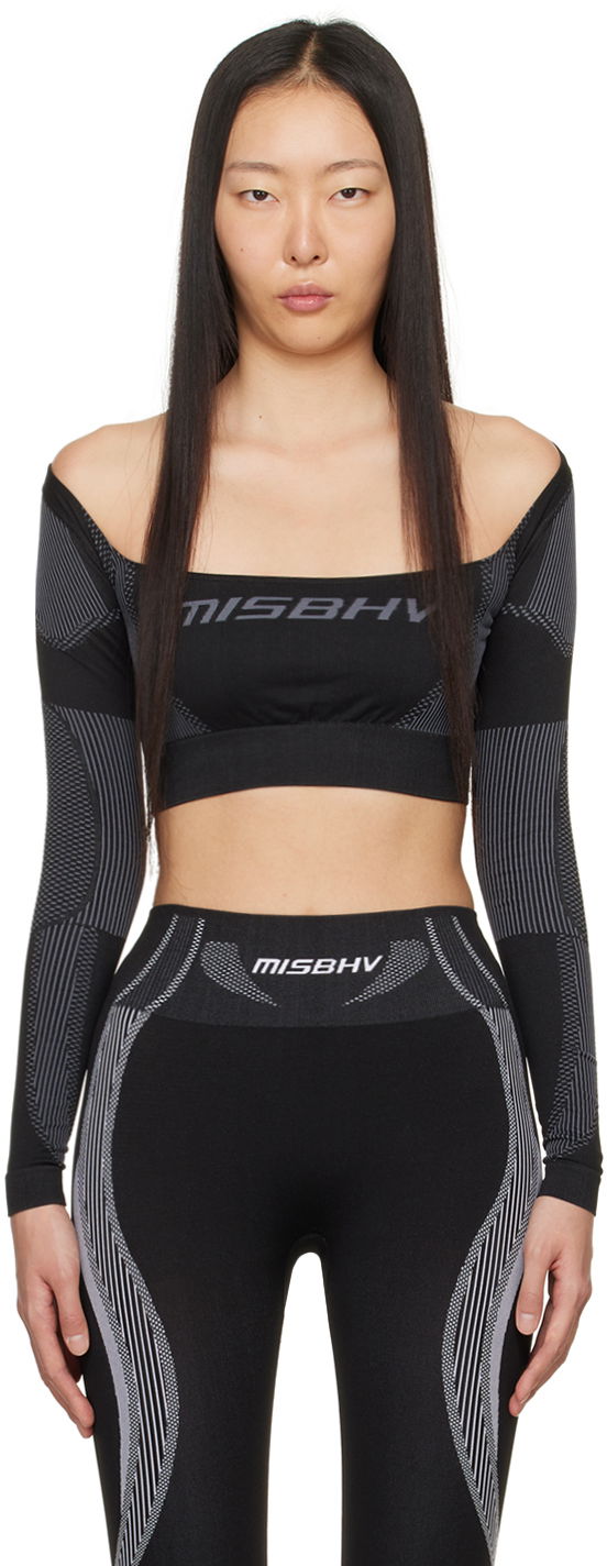 T-shirt MISBHV Jacquard Top Svart | 240W522