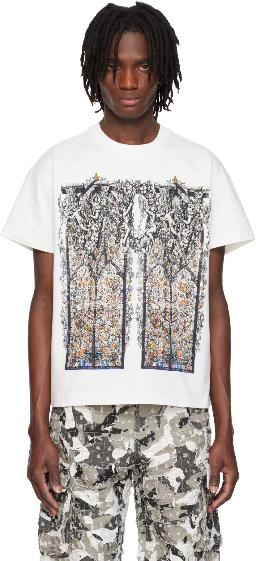 T-shirt Who Decides War Who Decides War Ignatius Graphic Short Sleeve T-Shirt Vit | 1110280001SS25