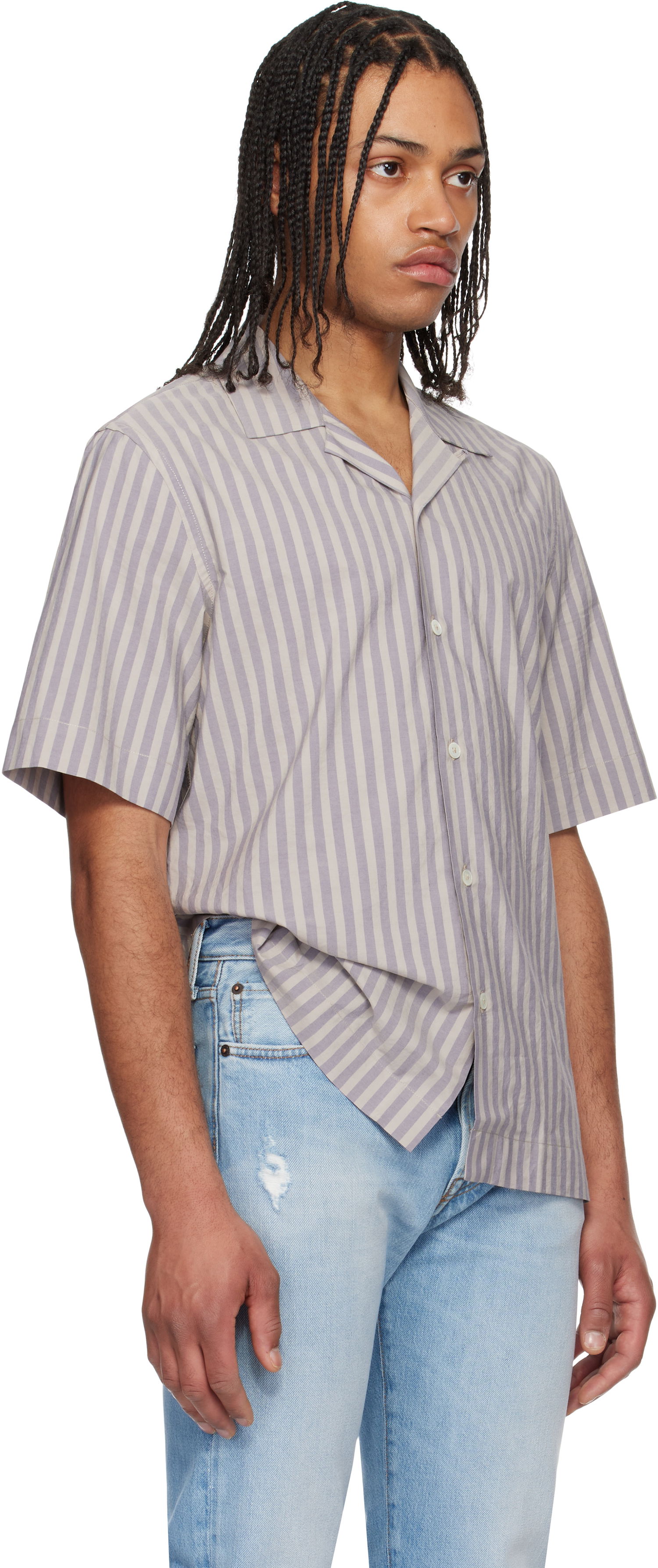 Skjorta Paul Smith Paul Smith Short Sleeve Regular Fit Shirt Purpur | M1R-905U-P02635, 1