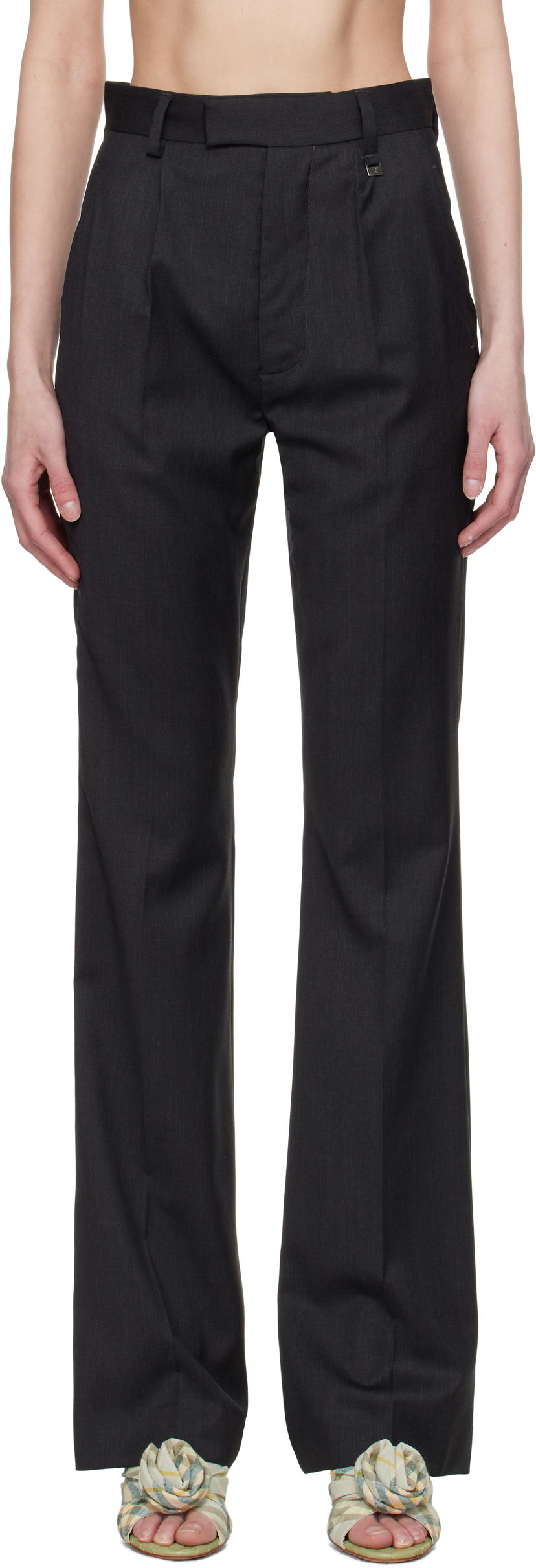 Byxor Vivienne Westwood Vivienne Westwood Ray Pleated Trousers Svart | 1F010008-W0120-