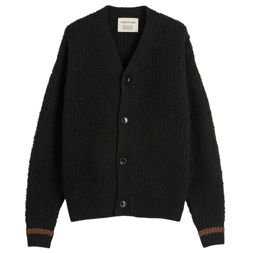 Sweater A Kind of Guise Khuder Knit Cardigan, Size Small Svart | 574-10541-927