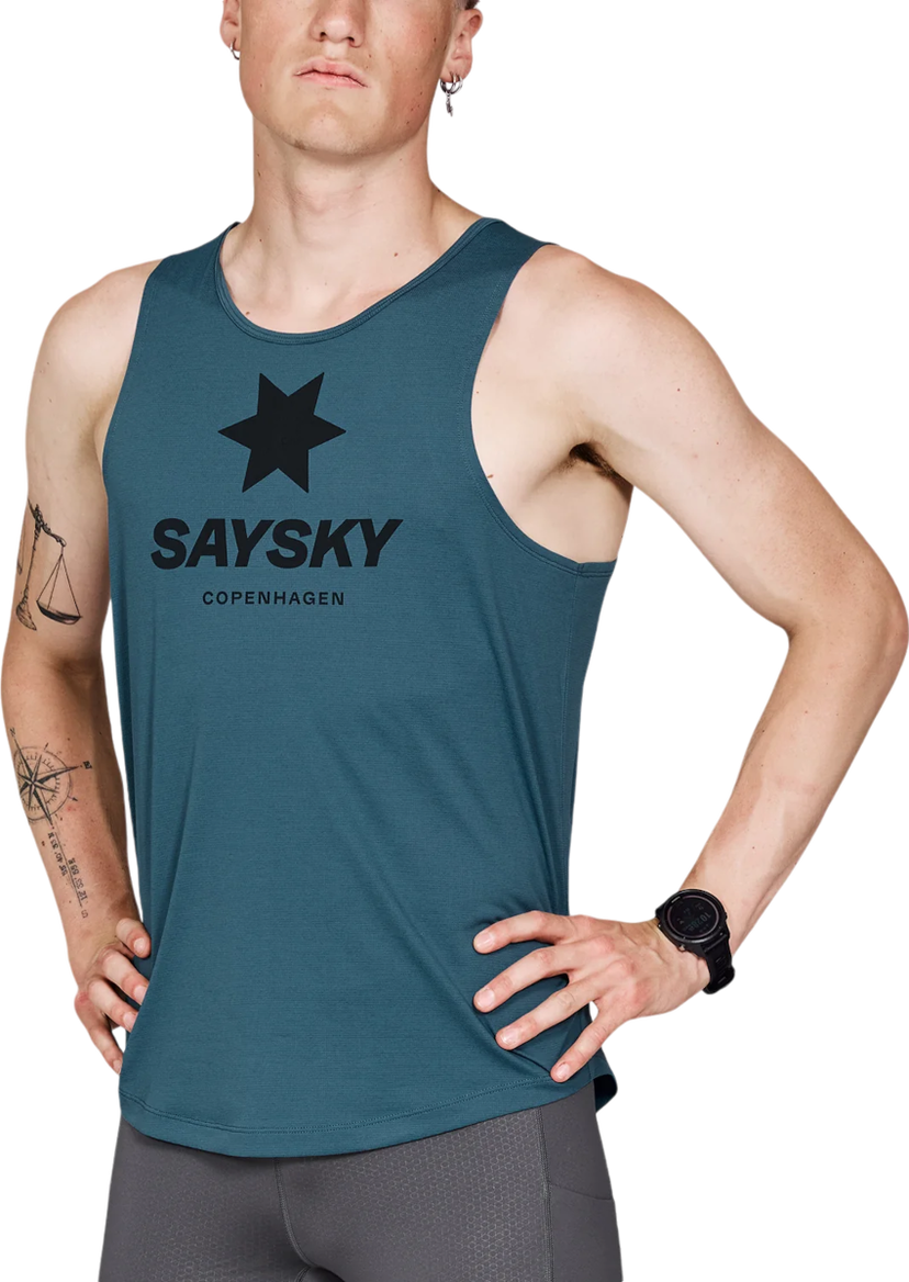 Linne Saysky Saysky Logo Combat Singlet Turkos | mmrsi30c2008