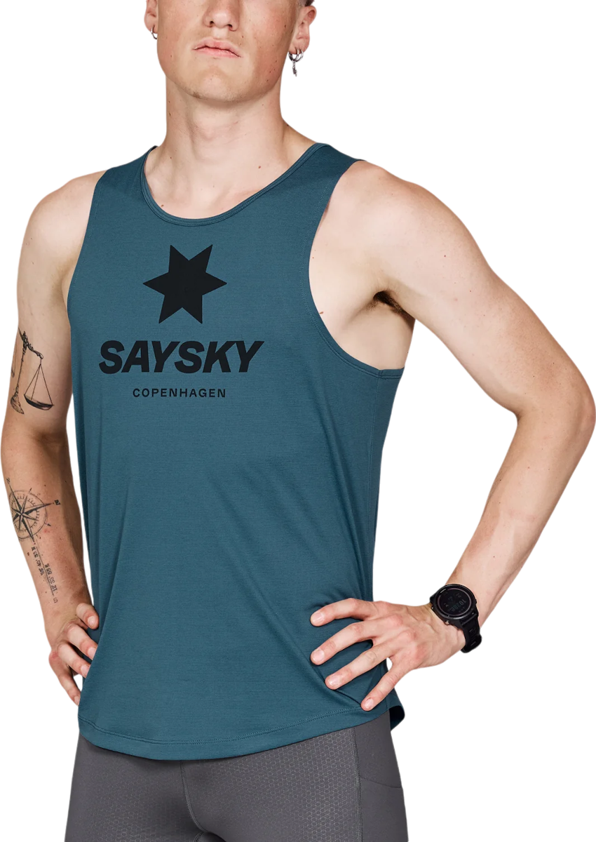 Linne Saysky Saysky Logo Combat Singlet Turkos | mmrsi30c2008, 0