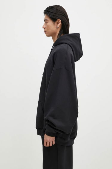Sweatshirt VETEMENTS Embroidered Logo Hoodie Svart | UA66HD780B, 1