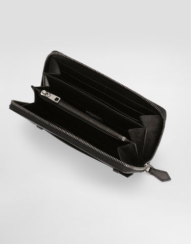 Plånbok Dolce & Gabbana Dolce & Gabbana Calfskin Zip-Around Wallet Svart | BP1672AV95680999, 3