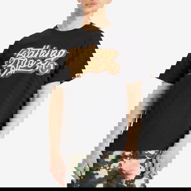 T-shirt BAPE Bathing Ape Script Logo T-Shirt, Size Large Svart | 001TEL301055M-BBN, 2