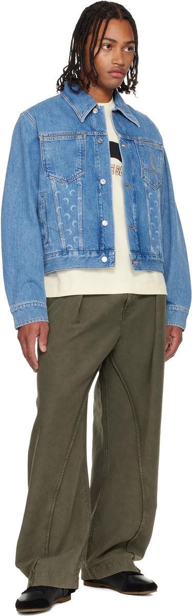 Jacka Marine Serre Moon Laser Denim Jacket Blå | MJA063BCDEN0002, 3