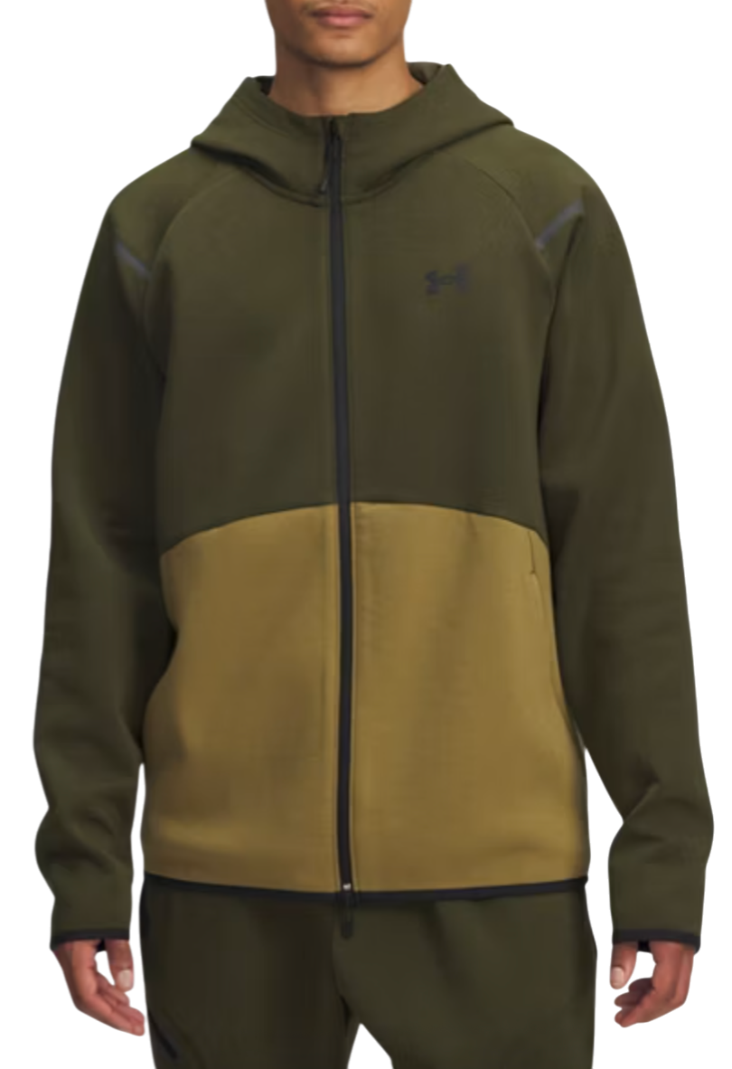 Sweatshirt Under Armour Unstoppable Fleece Full-Zip Hoodie Grön | 1389352-308