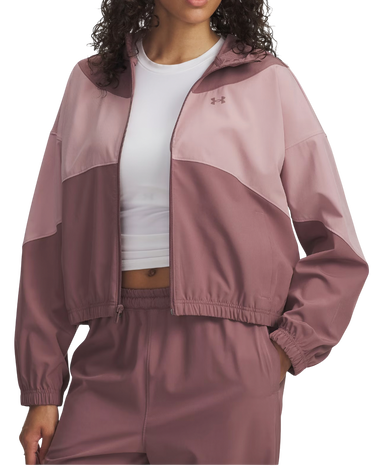 Vindjacka Under Armour Rival Woven Color-Block Full-Zip Hooded Jacket Rosa | 6004849-651, 0