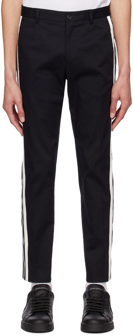 Byxor Dolce & Gabbana Black Band Trousers Svart | GVWJETFUFHT, 0
