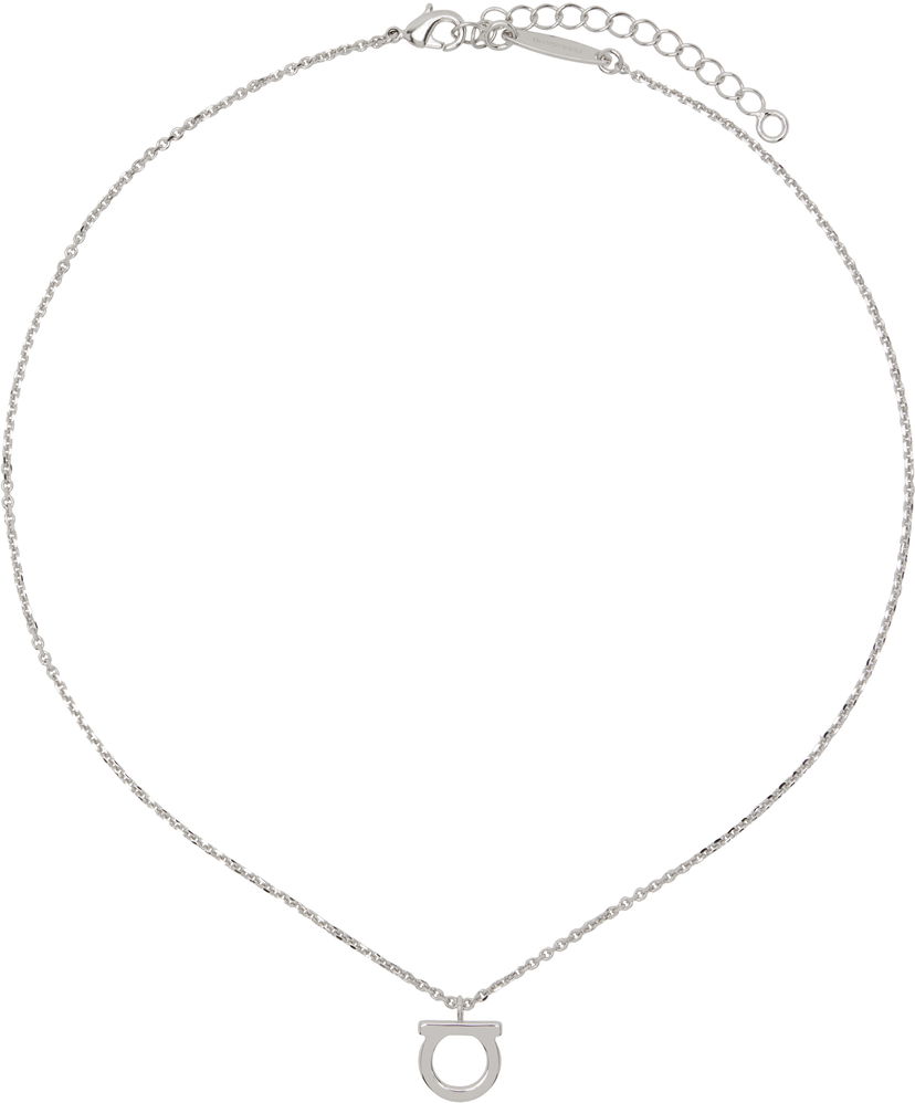 Halsband FERRAGAMO Ferragamo Gancio Pendant Necklace Metallisk | 696659